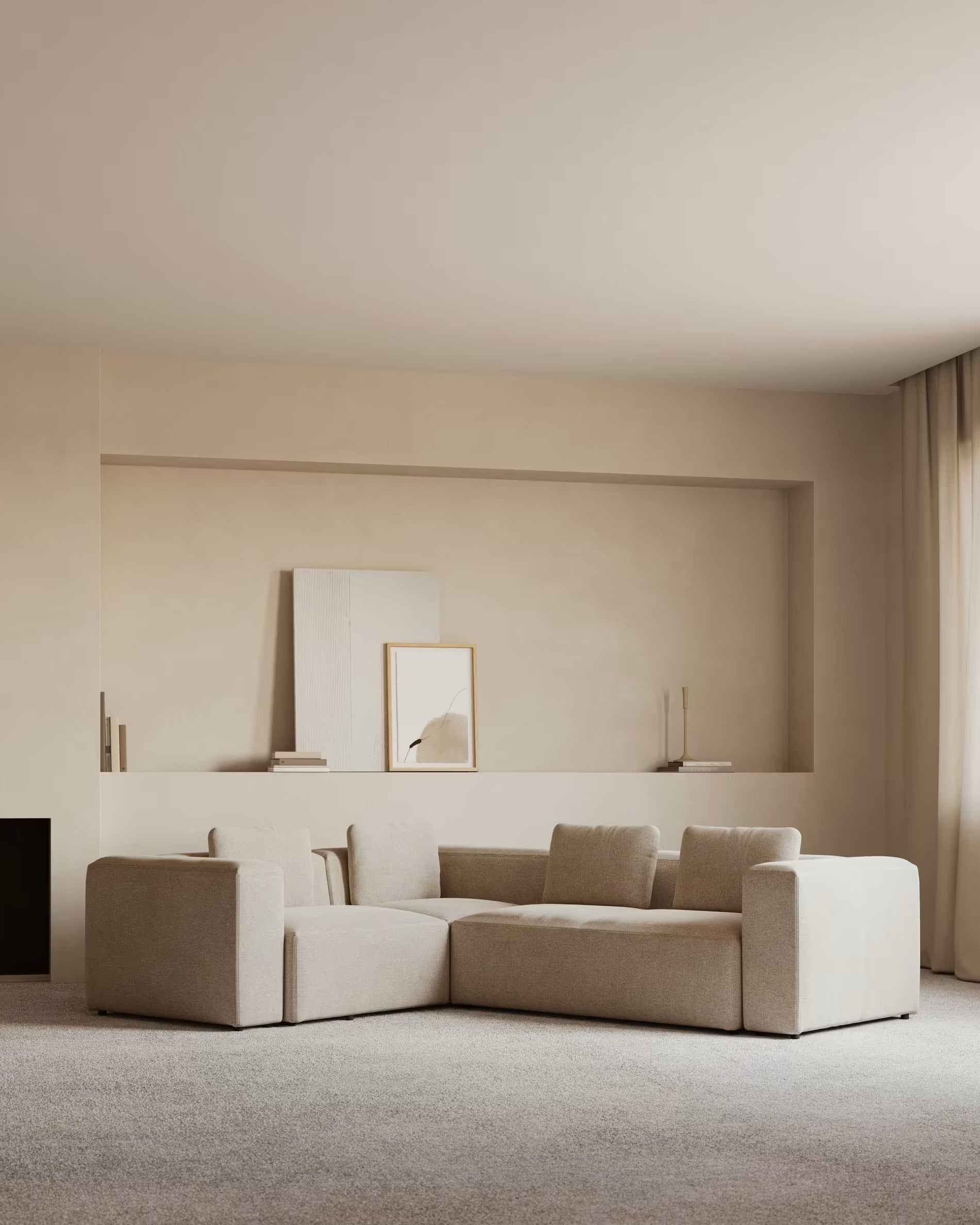 كنب زاوية فينو بذراعين