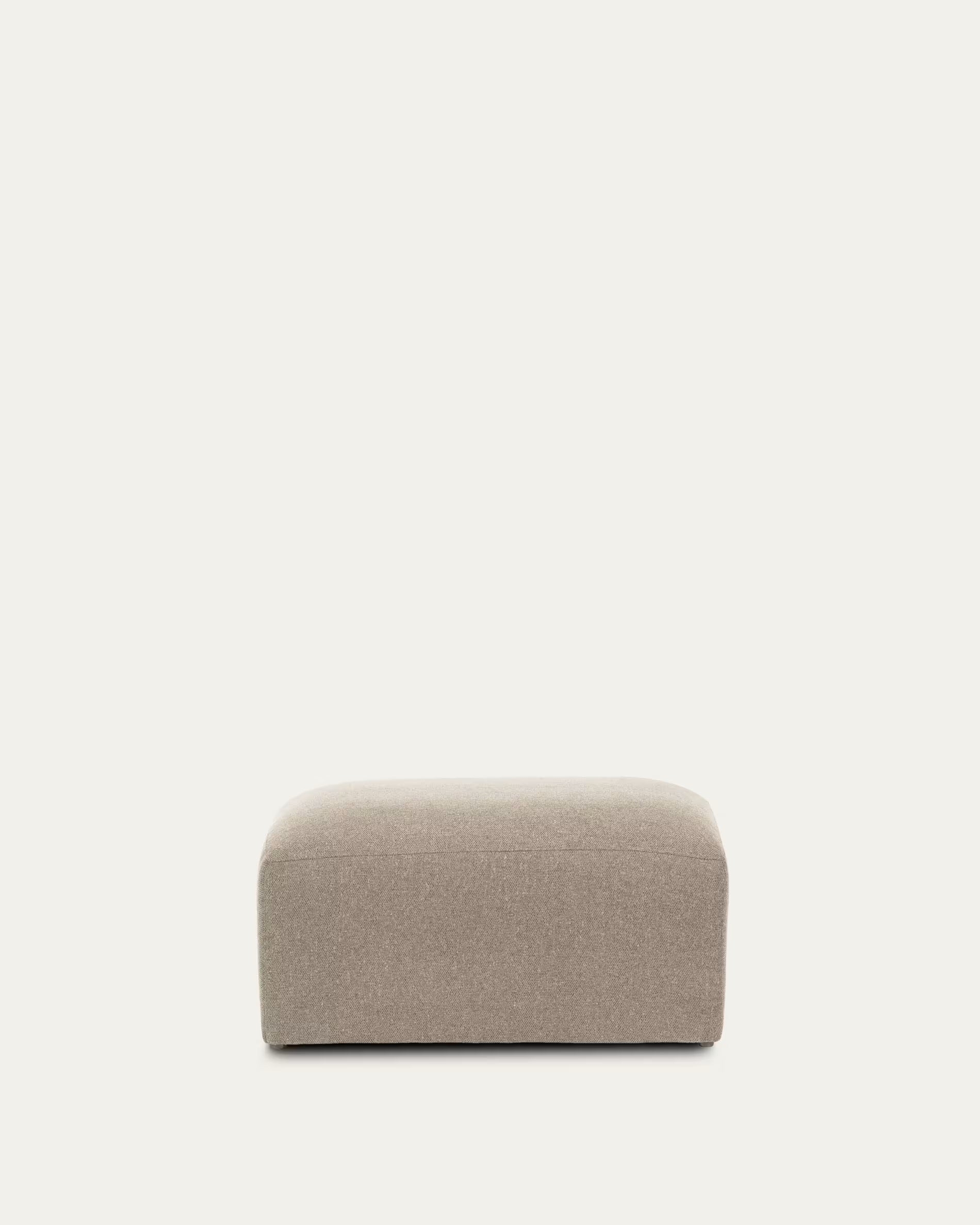 Beige ottoman on a light beige background