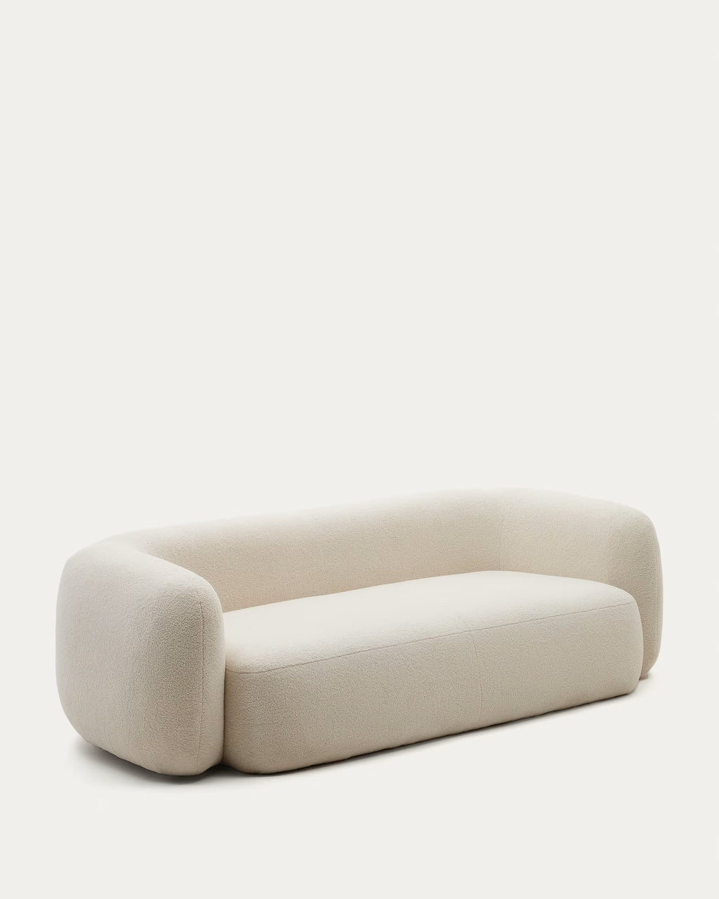 Beige sofa on a white background