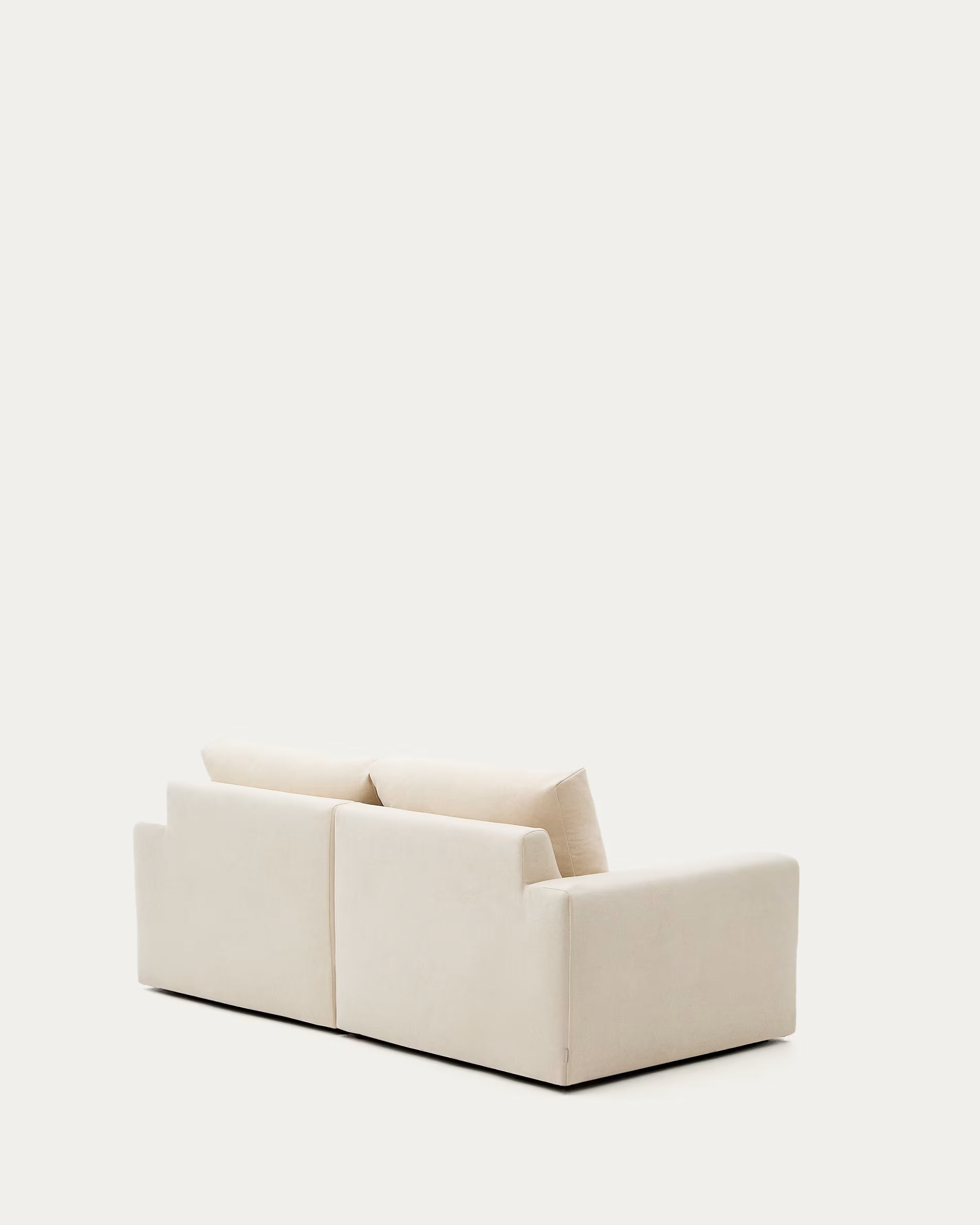 Beige sofa on a white background