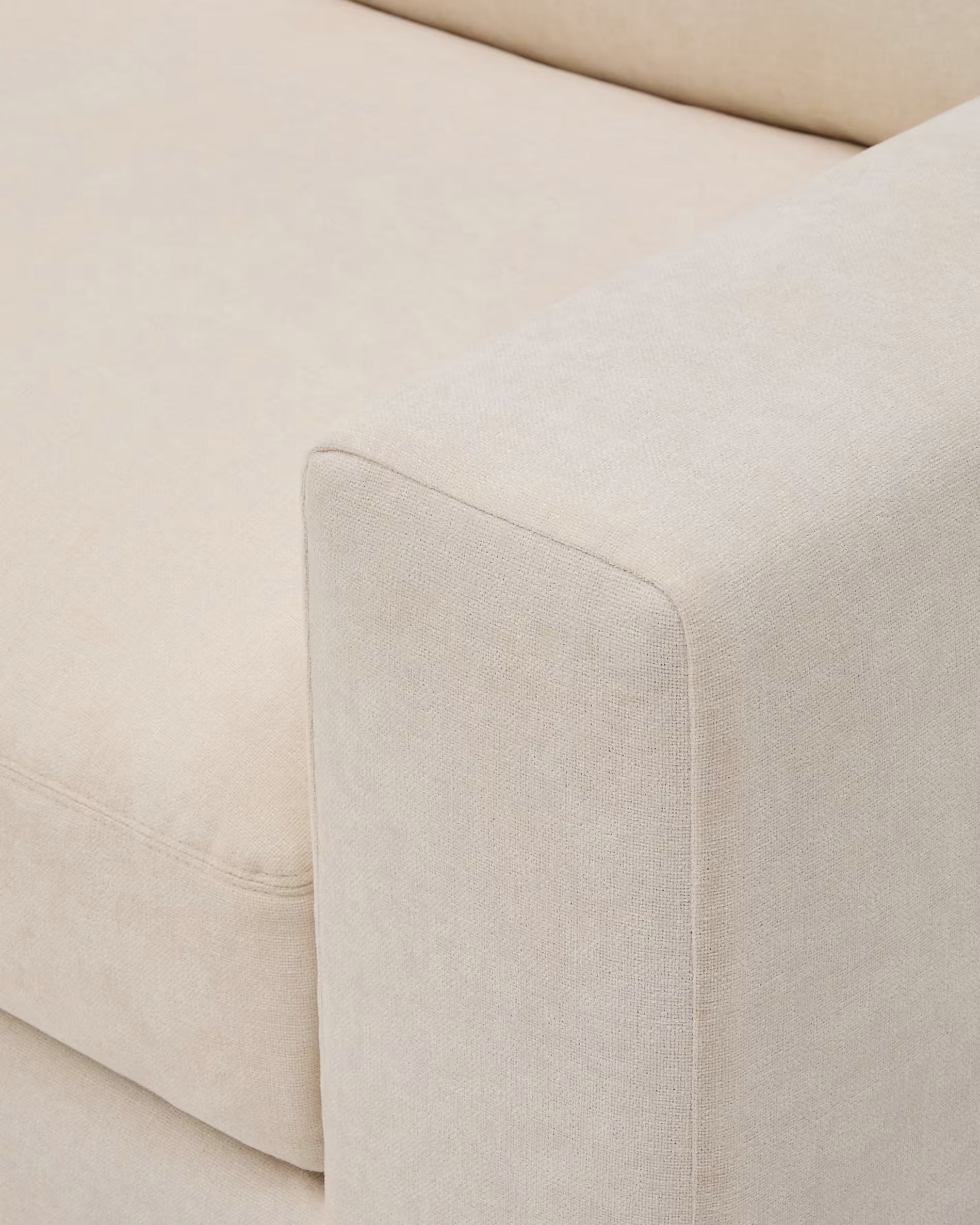 Close-up of a beige fabric surface