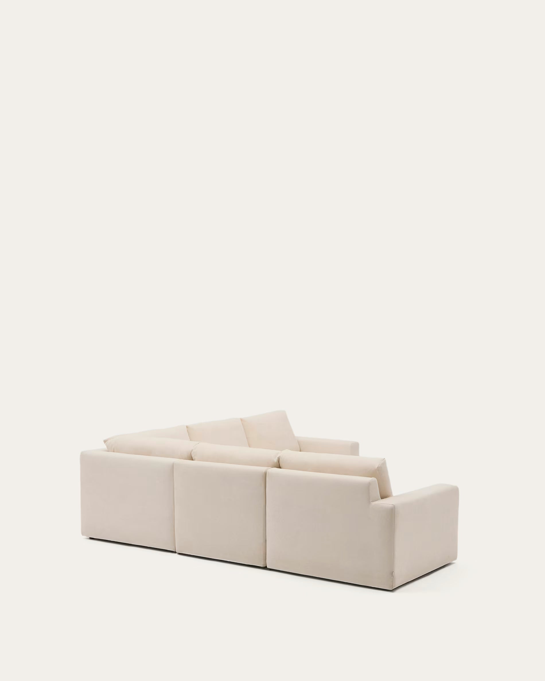 Beige sofa on a white background