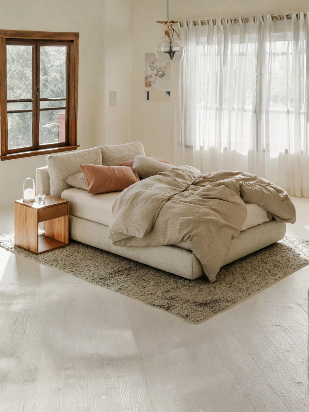 سرير أميرة بوكليه – أوف وايت