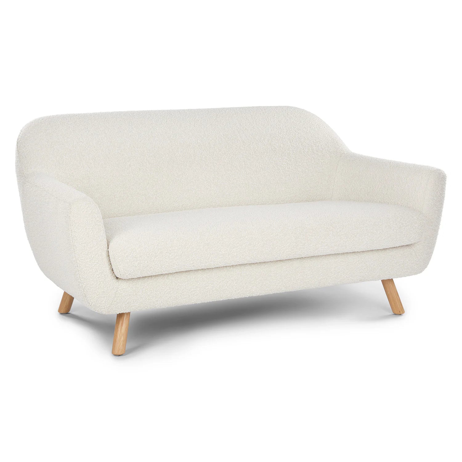 Revo Off-White 2-Seater Sofa with Ottoman