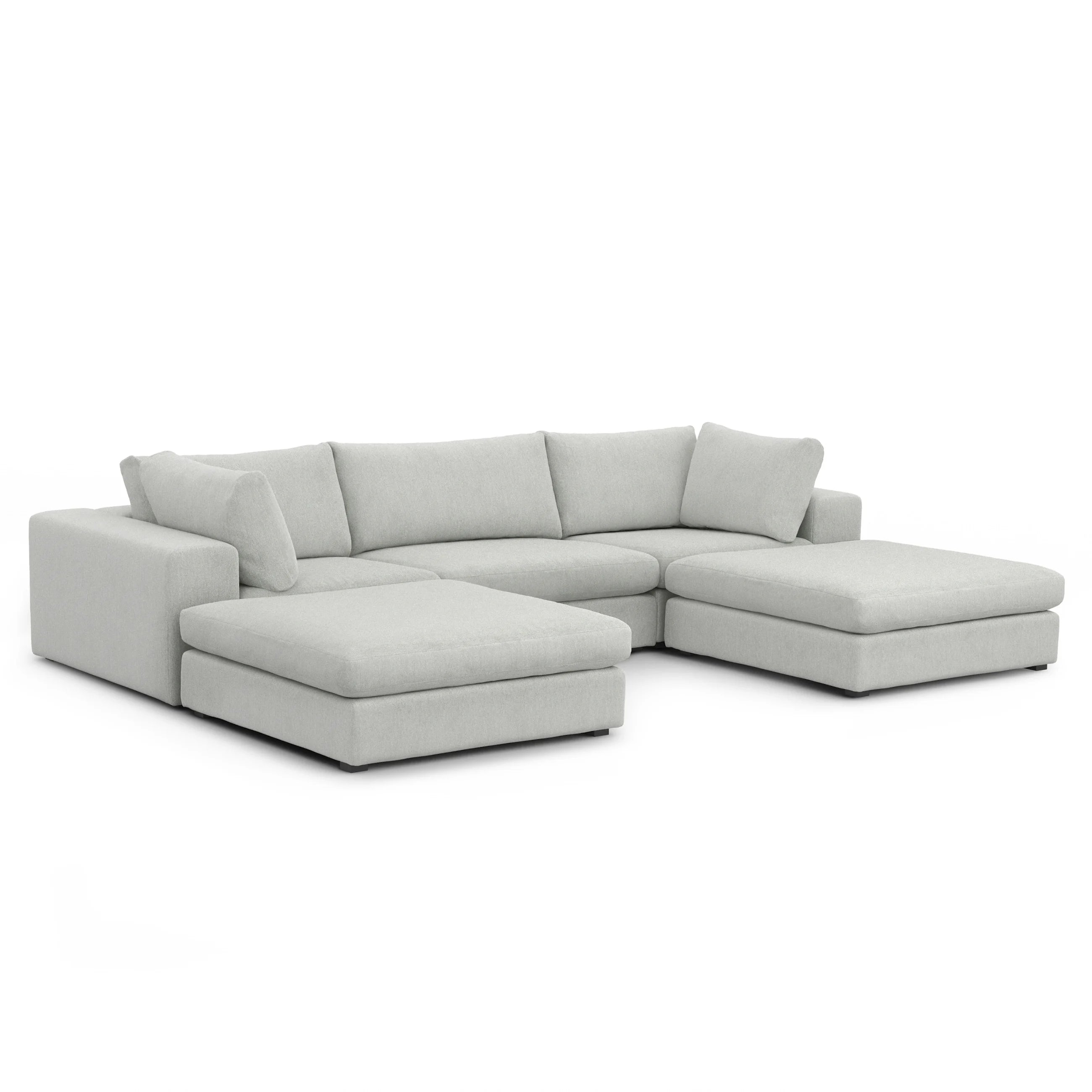 Beta Modular U-Shaped Sofa – Grey