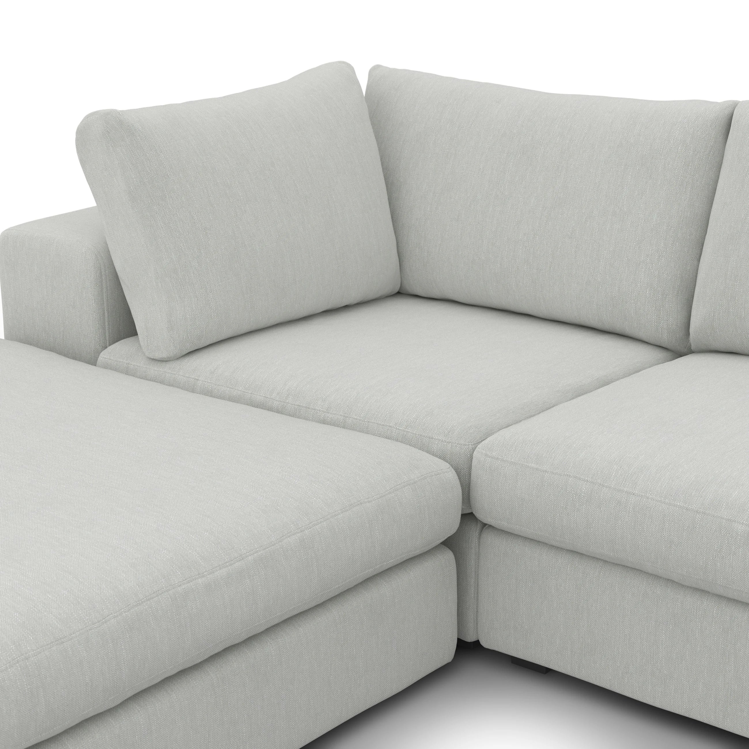 Beta Modular U-Shaped Sofa – Grey