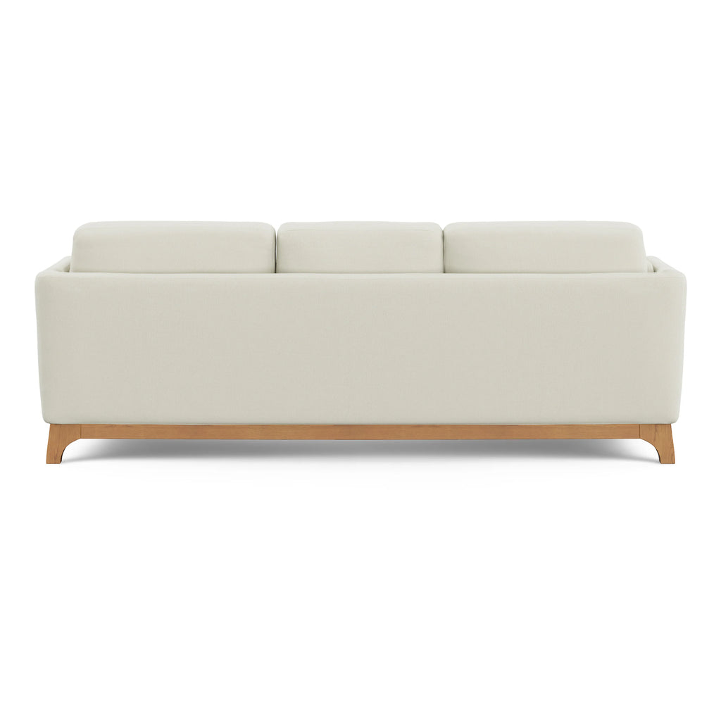 Beige sofa on a white background