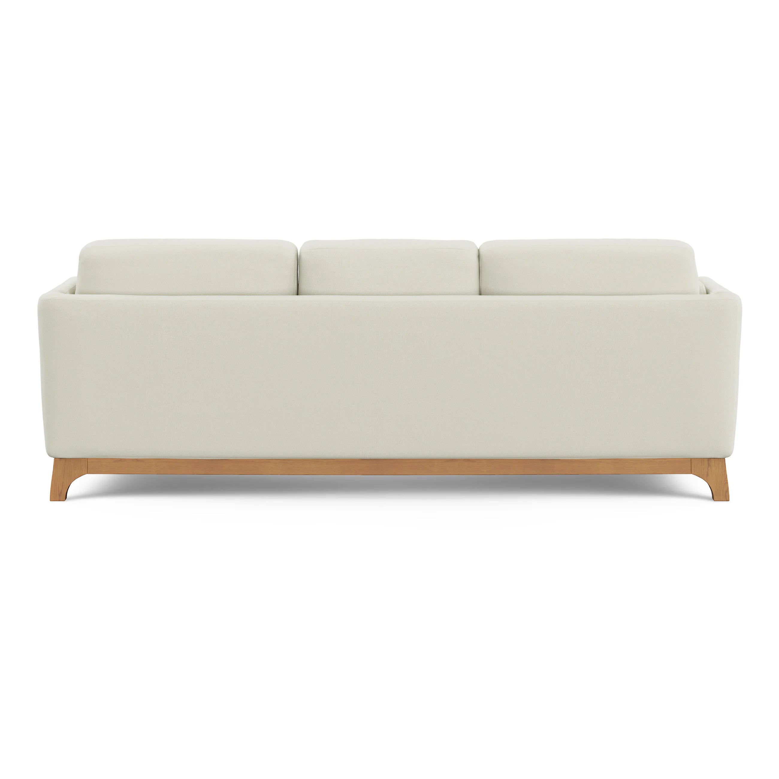 Beige sofa on a white background