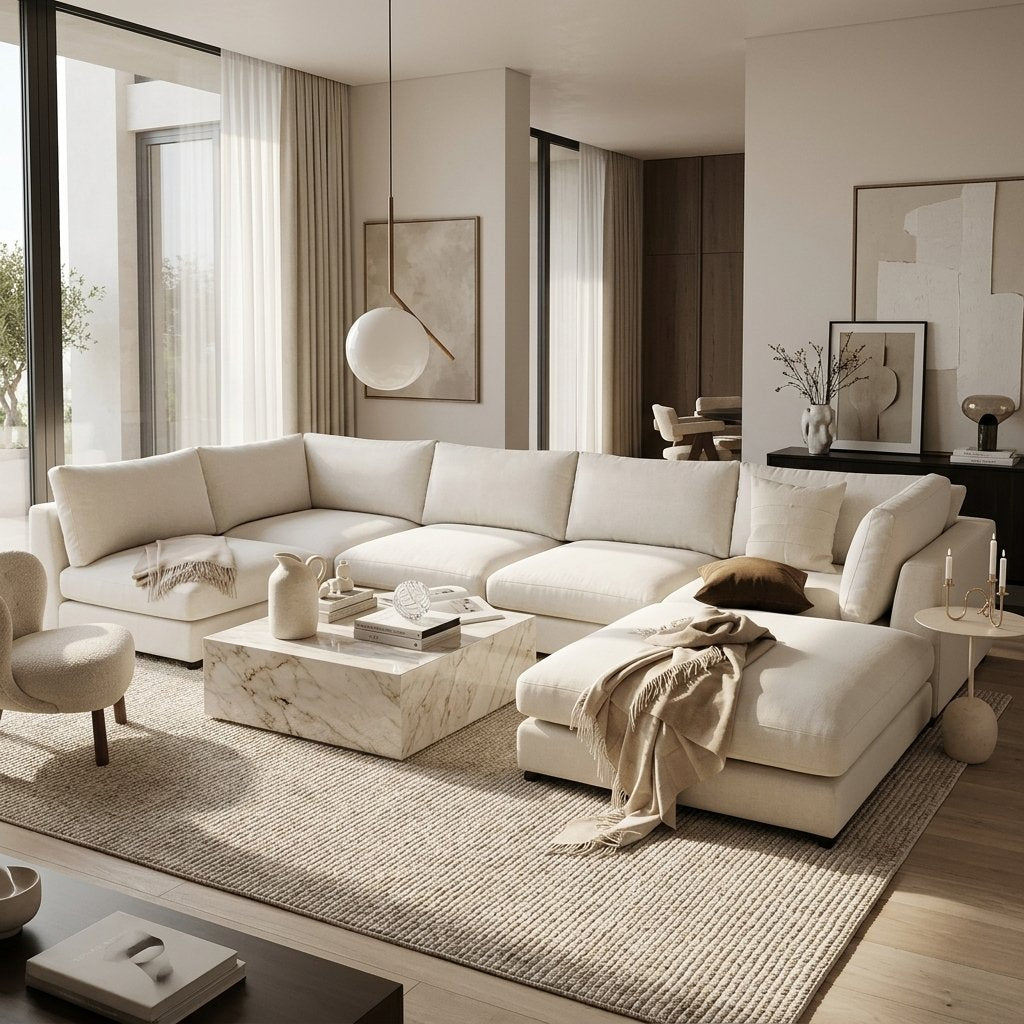 Cloud American Corner Sofa – Off-White